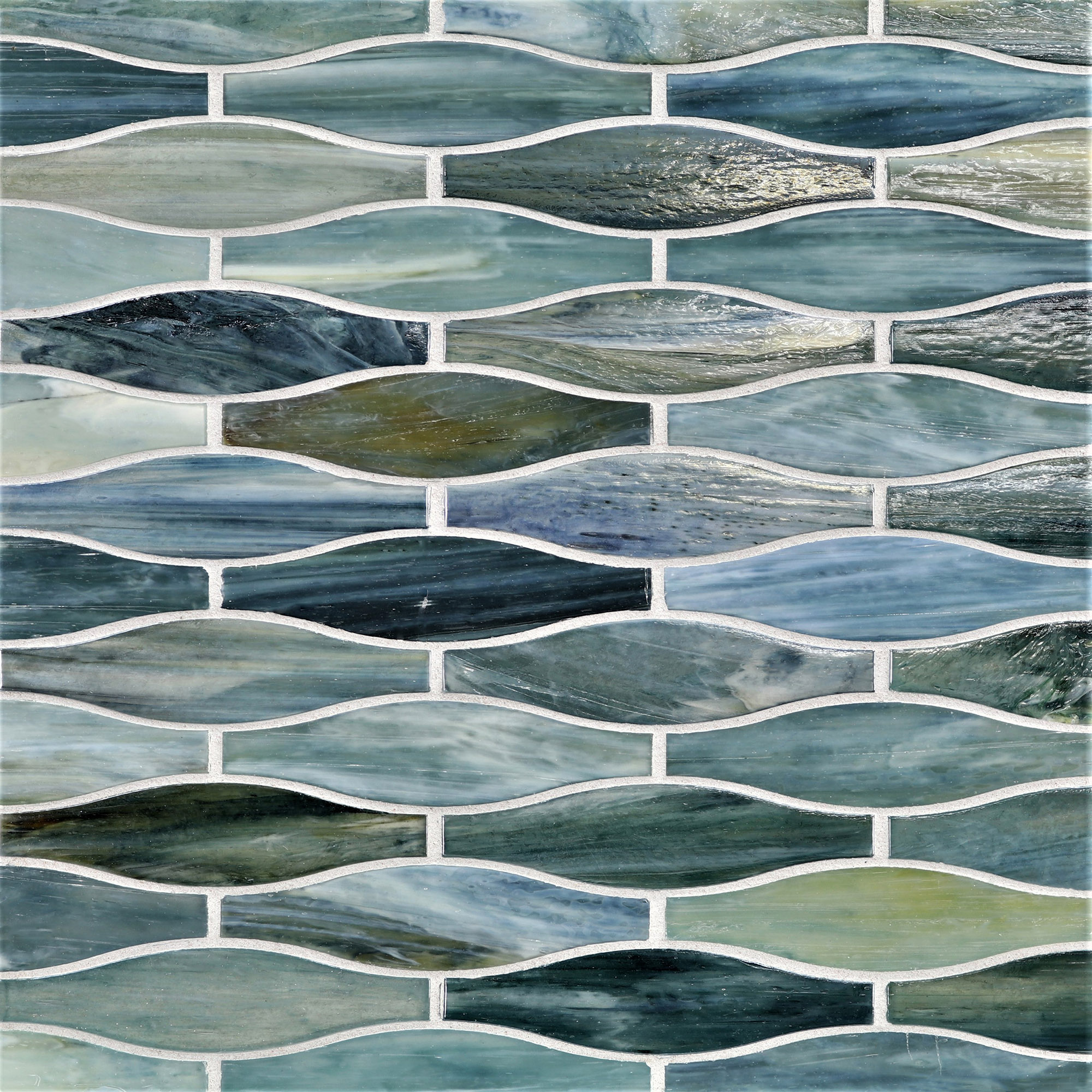 Agate Glass Tile Taiko Ribbed Special Finish