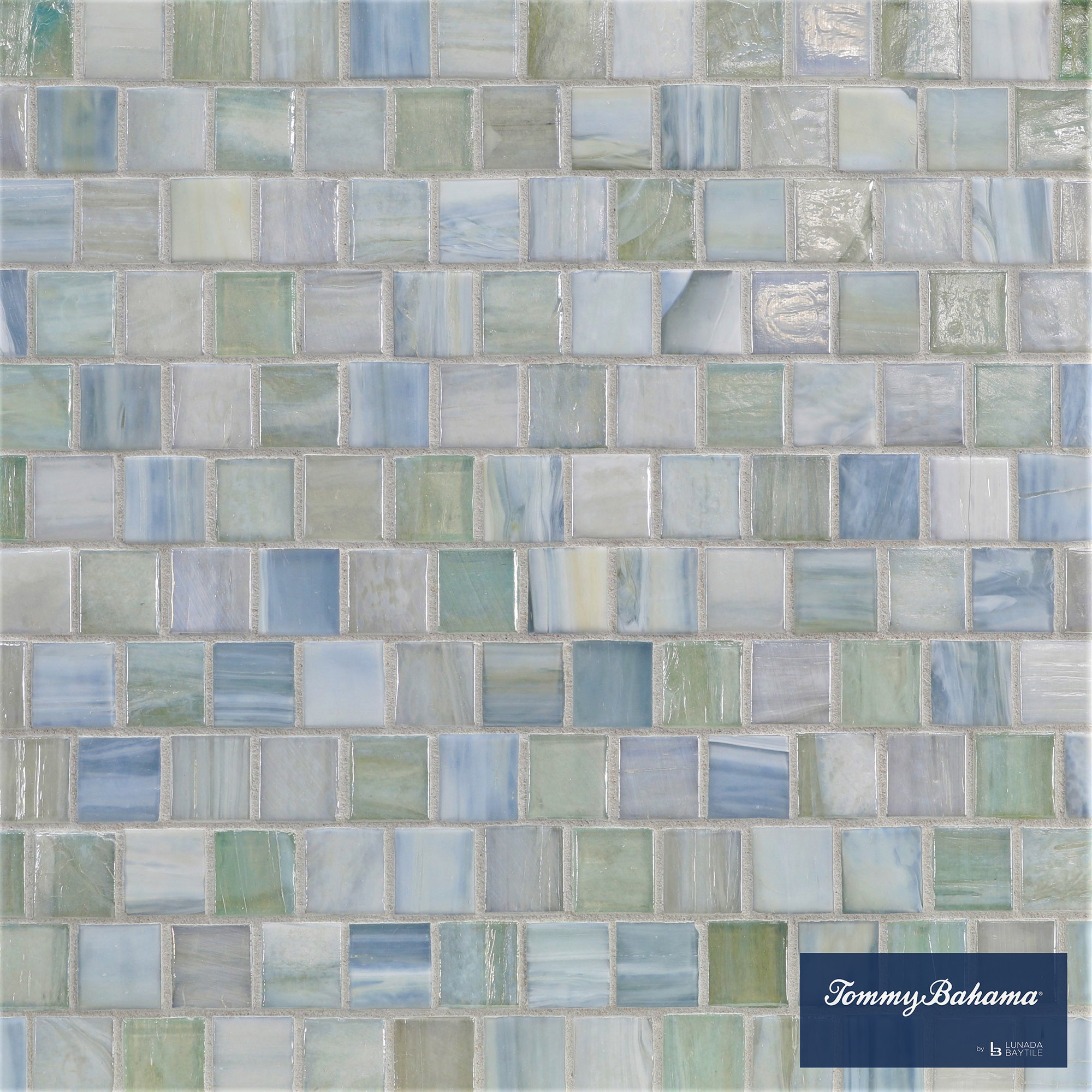 Tommy Bahama Glass Tile 1x1 Offset